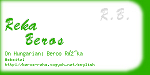 reka beros business card